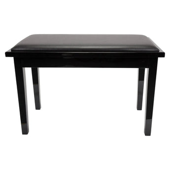 Deluxe Timber Trim Duet Piano Stool with Storage Compartment Crown