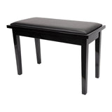 Deluxe Timber Trim Duet Piano Stool with Storage Compartment Crown