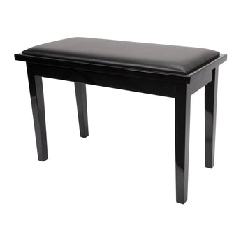 Deluxe Timber Trim Duet Piano Stool with Storage Compartment Crown