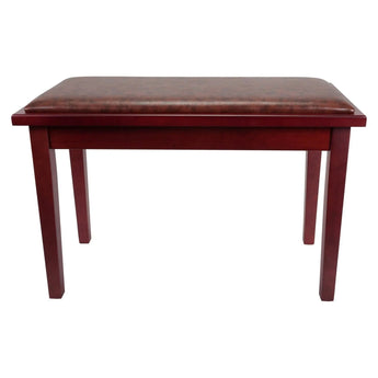 Deluxe Timber Trim Duet Piano Stool with Storage Compartment Crown