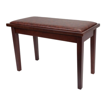 Deluxe Timber Trim Duet Piano Stool with Storage Compartment Crown