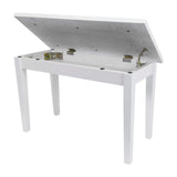 Deluxe Timber Trim Duet Piano Stool with Storage Compartment Crown