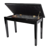 Standard Tufted Duet Piano Stool with Storage Compartment Crown