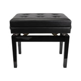 Deluxe Tufted Height Adjustable Piano Stool with Storage Compartment Crown