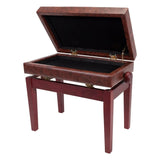 Deluxe Tufted Height Adjustable Piano Stool with Storage Compartment Crown