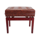 Deluxe Tufted Height Adjustable Piano Stool with Storage Compartment Crown