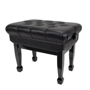 Deluxe Double Padded Height Adjustable Large Piano Stool CPS-8A Crown