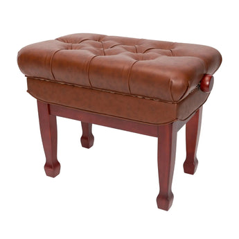 Deluxe Double Padded Height Adjustable Large Piano Stool CPS-8A Crown