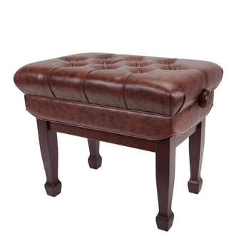 Deluxe Double Padded Height Adjustable Large Piano Stool CPS-8A Crown