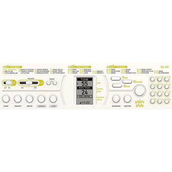 Casio SA80 Mini Portable 44-Key Keyboard - White Casio