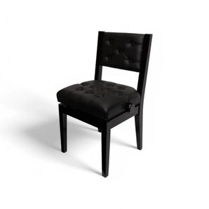 CROWN Chair-Style Piano Bench with Back Support