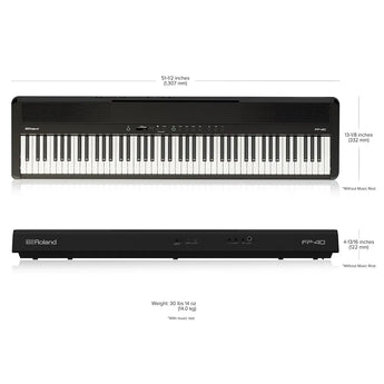 Roland FP-40 Digital Piano Black/White Roland