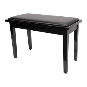 Deluxe Timber Trim Duet Piano Stool with Storage Compartment Crown