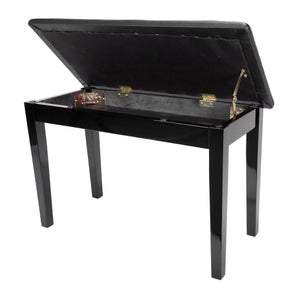 Standard Tufted Duet Piano Stool with Storage Compartment Crown