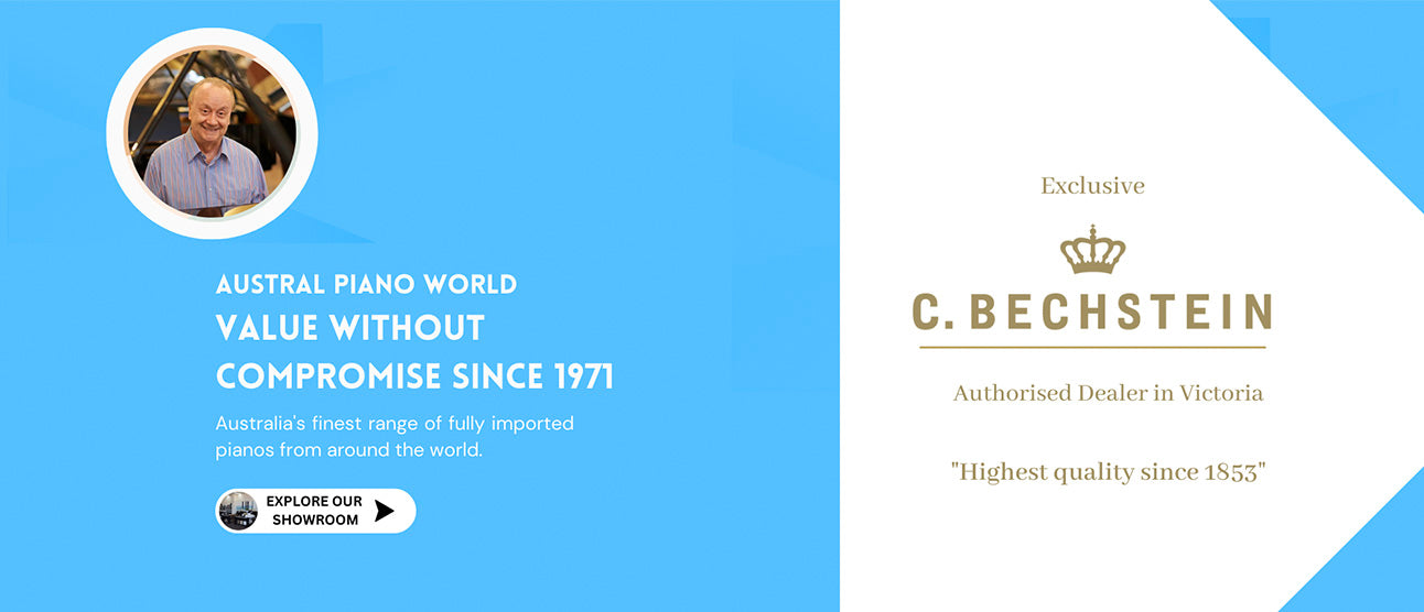 Australia's finest range of fully imported pianos from around the world.